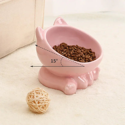 Elevated Ceramic Cat Bowl – Designed for Style, Comfort & Health