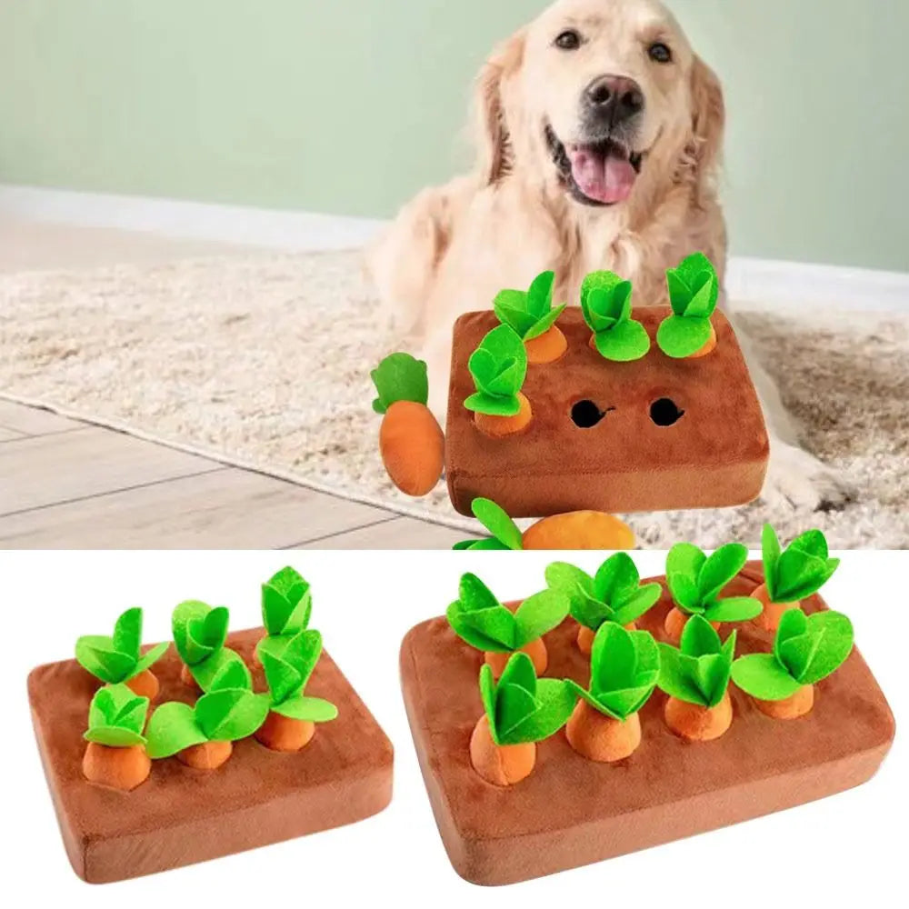 Carrot Crazy Snuffle Mat: Pull, Chew & Play for Happy Pups!