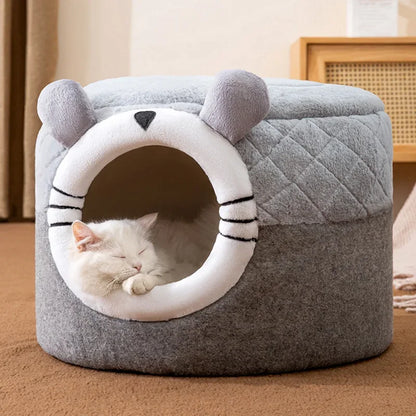 Lovely/Fun/ Dual Cat Bed/ House- For Winter Naps!