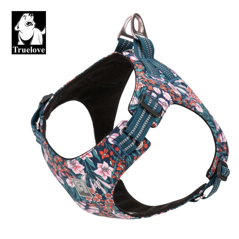 Floral Dog Harness – Stylish, Safe, and Durable for All Breeds