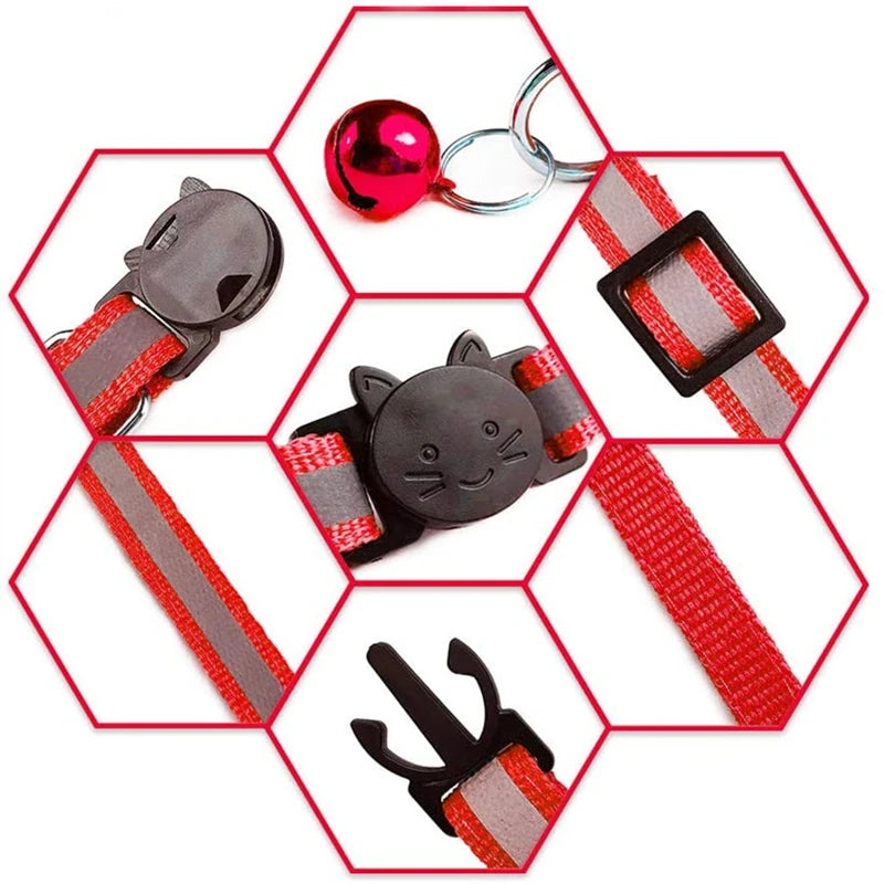 Color Reflective Cat Collars – Safe, Stylish & Perfect for Cats and Small Dogs
