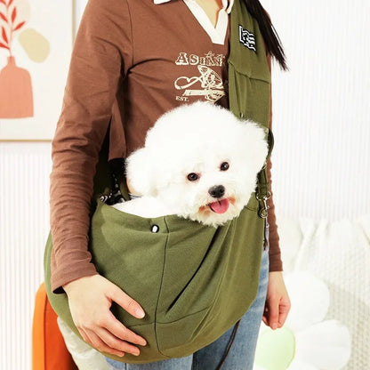 Adventure Pouch: Stylish Crossbody Carrier for Your On-the-Go Pets Explorer-7 kg