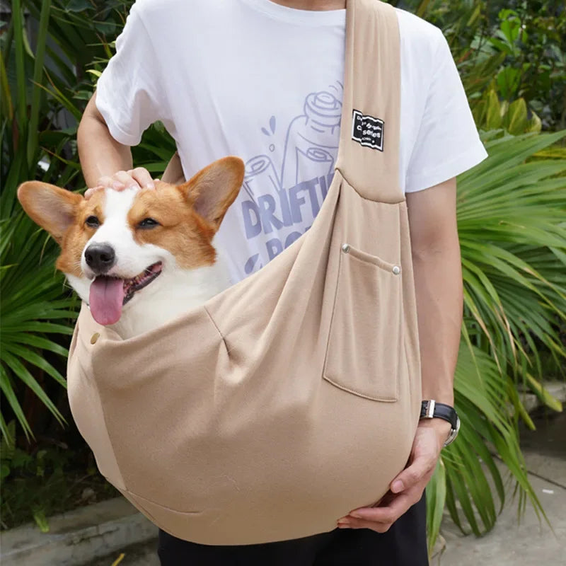 Adventure Pouch: Stylish Crossbody Carrier for Your On-the-Go Pets Explorer-7 kg