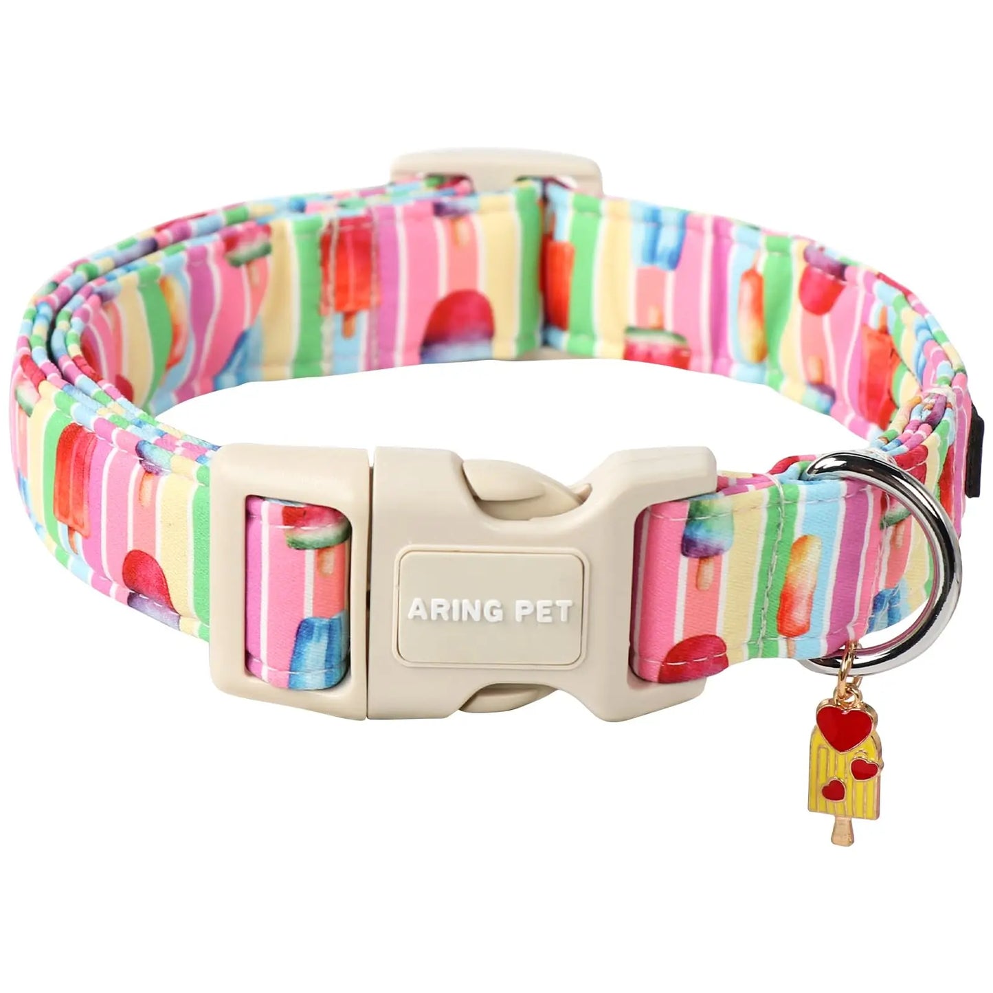 Stylish & Comfortable Summer Dog Collar – Lightweight Cotton, Quick-Release & Adjustable Fit