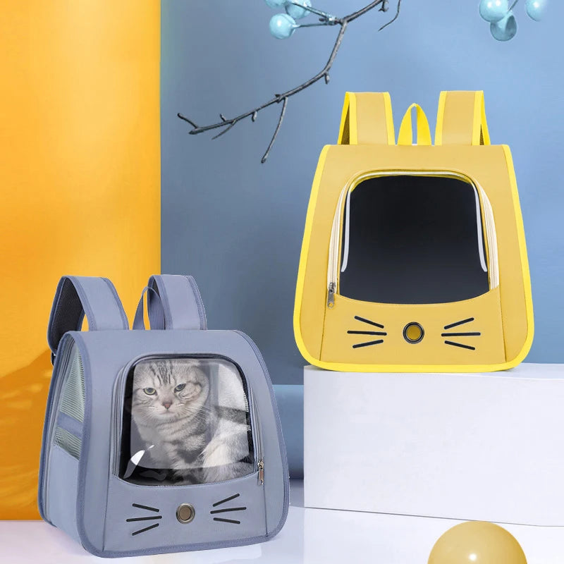 Springtime Wanderlust Pet Backpack: Stylish & Breezy Travel Backpack for Cats and Small Dogs