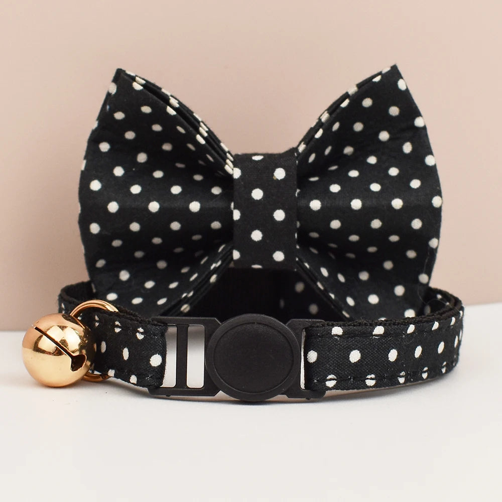 Adjustable Cat Collars with Bowknot – Stylish, Comfortable & Safety-Enhanced for Modern Cats