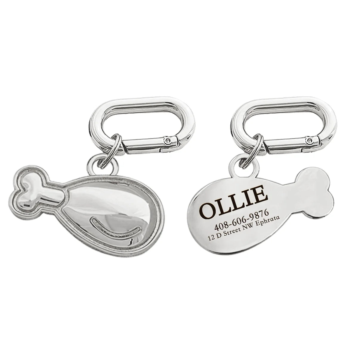 Memopaw Design Personalized Pet Dog Name Tag- Copper Free