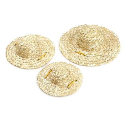 Straw Pet Hat – Perfect for Hawaiian Parties, Sun Protection & Stylish Cosplay