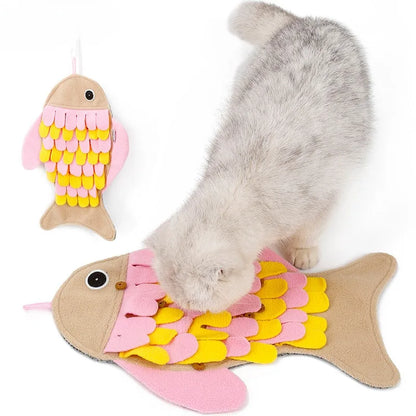 Purr & Sniff Adventure Pad: Puzzle Fun, Slow Feeder, and Treat Treasure Hunt for Cats