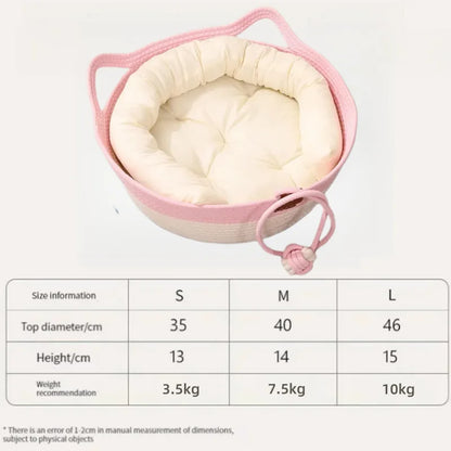 Handmade Cozy Cat Nest Baskets- for All Seasons