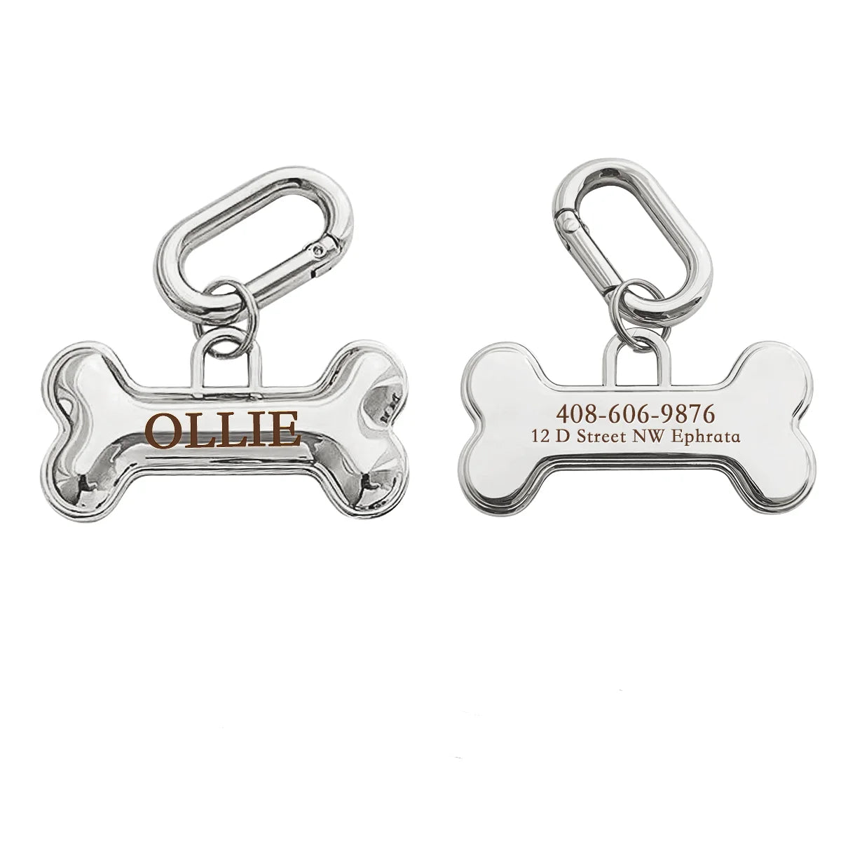 Memopaw Design Personalized Pet Dog Name Tag- Copper Free