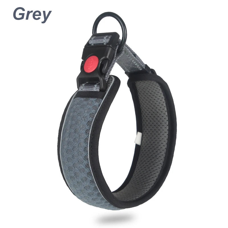 Reflective Dog Collar – Comfortable, Breathable & Anti-Choke Design for Dogs of All Sizes