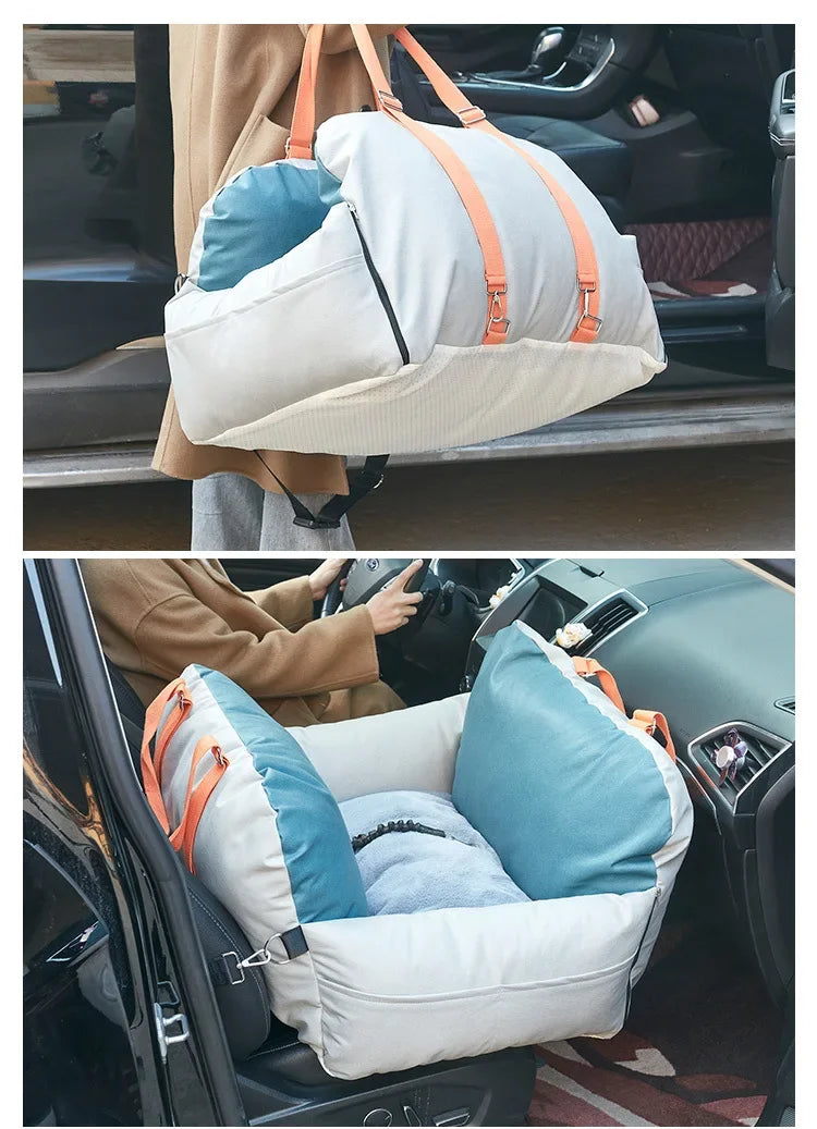 Sophisticated Waterproof Pet Carrier – Lightweight Handbag, Car Seat & Travel Companion