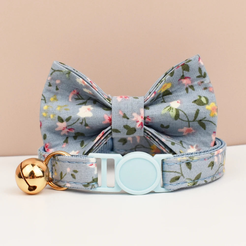 Adjustable Cat Collars with Bowknot – Stylish, Comfortable & Safety-Enhanced for Modern Cats