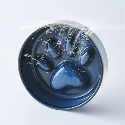 Anti-Choke Slow Feeding Japanese Ceramic Pet Bowl – Stylish & Functional for Healthy Mealtime