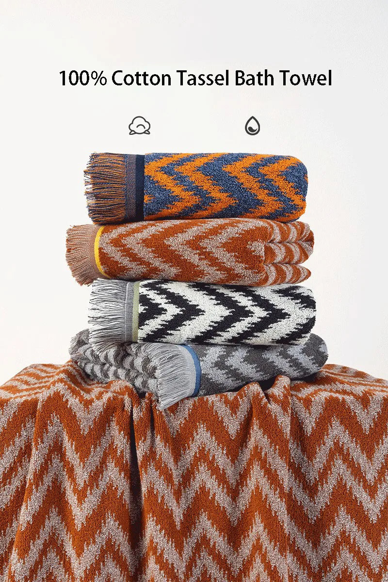 100% Cotton Tassel Pet Towel – Soft, Durable & Perfect for Grooming and Cuddles