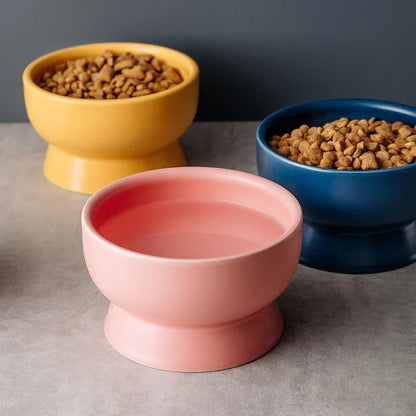 Nordic Style Ceramic Pet Bowls – Designed for Comfort & Modern Living