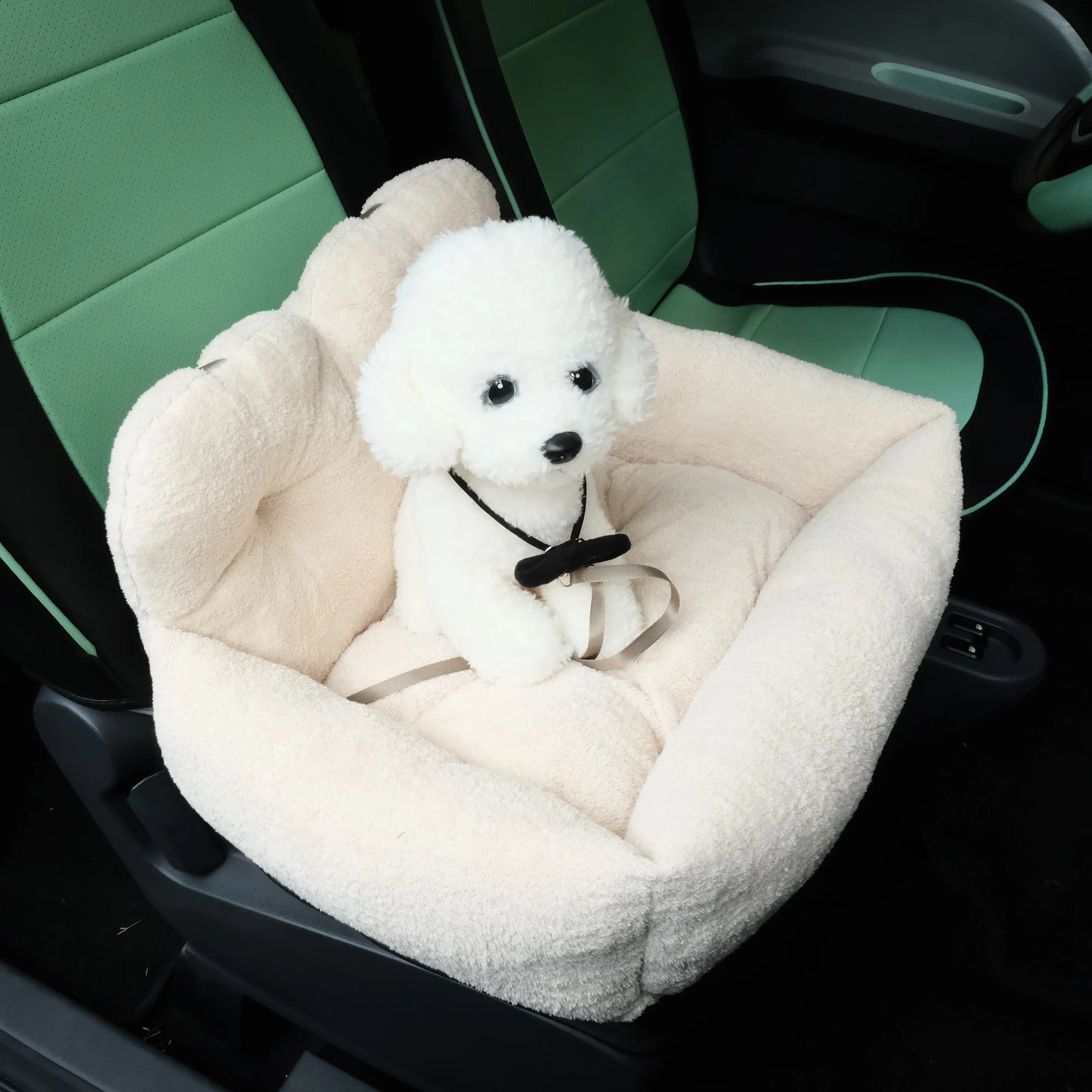 Comfortable & Safe Kennel Dog Car Booster Plush Seat