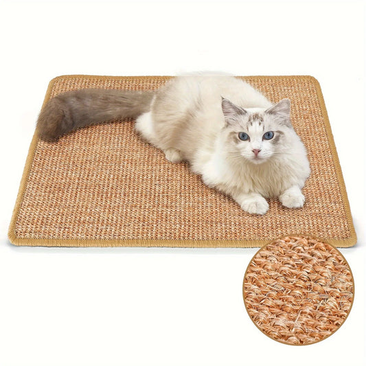 Pure Joy in Every Scratch: Eco-Friendly Sisal Scratching Mat for Cats