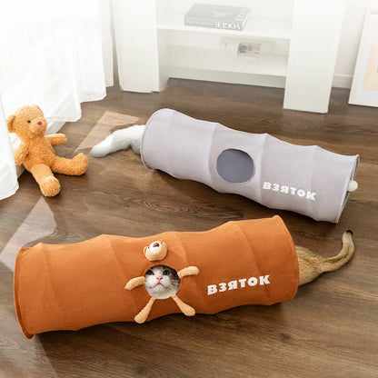 Easy Storage Cat Collapsible Tunnels for Indoors- Very Stylish!