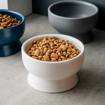 Nordic Style Ceramic Pet Bowls – Designed for Comfort & Modern Living