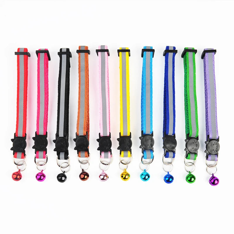 Color Reflective Cat Collars – Safe, Stylish & Perfect for Cats and Small Dogs