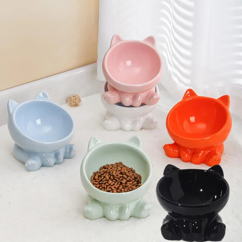 Elevated Ceramic Cat Bowl – Designed for Style, Comfort & Health