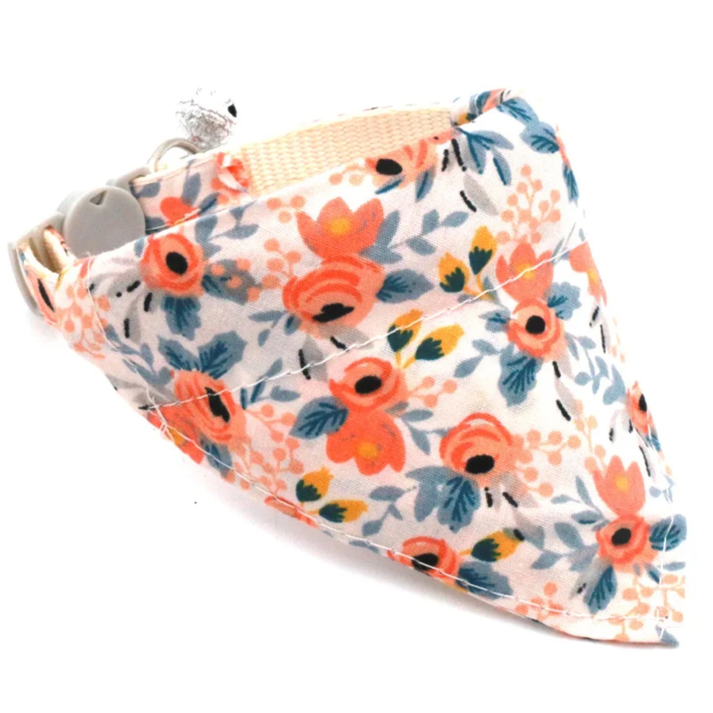 Chic Daisy-Print Adjustable Neck Scarf for Stylish Cats