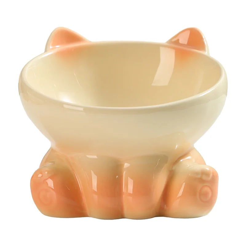 Elevated Ceramic Cat Bowl – Designed for Style, Comfort & Health