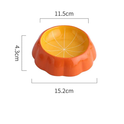 Fruit-Themed Ceramic Pet Bowls – Fun & Functional for Cats and Small Dogs