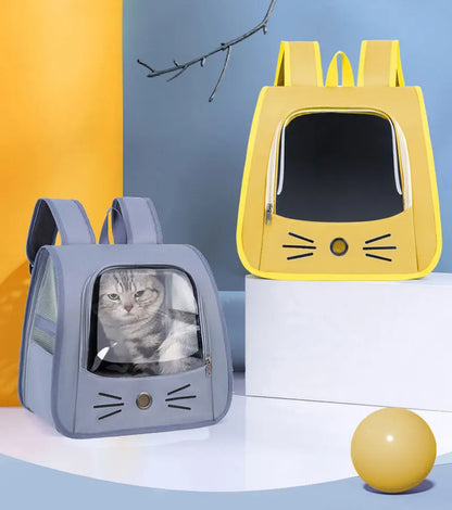 Springtime Wanderlust Pet Backpack: Stylish & Breezy Travel Backpack for Cats and Small Dogs