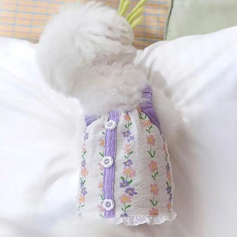 Sunshine Ready: Adorable Puppy Suspenders Summer Cooling Vest for Dogs & Cats – Perfect Pet Outfit for Chihuahuas, Bichons, and More
