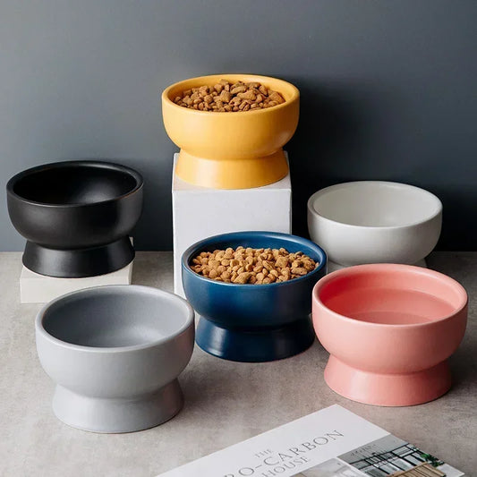 Nordic Style Ceramic Pet Bowls – Designed for Comfort & Modern Living
