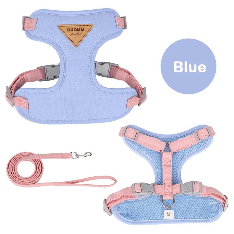 Breathable Cat Harness & Leash Set – Adjustable Vest for Small to Medium Cats and Dogs