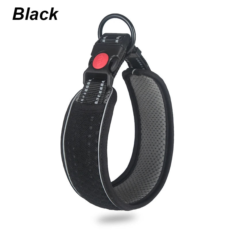 Reflective Dog Collar – Comfortable, Breathable & Anti-Choke Design for Dogs of All Sizes