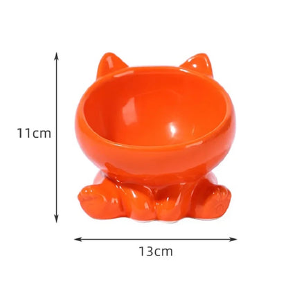 Elevated Ceramic Cat Bowl – Designed for Style, Comfort & Health