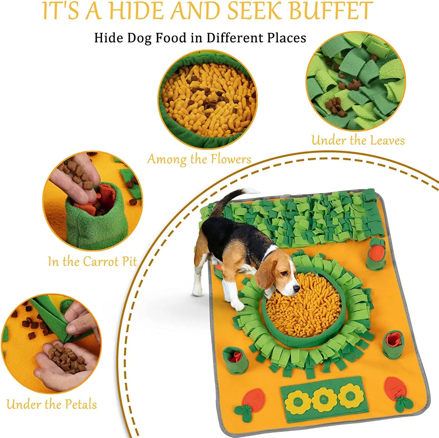 Sniff-tastic Adventure Mat: Slow Feeder & Brain-Boosting Fun for Pups!