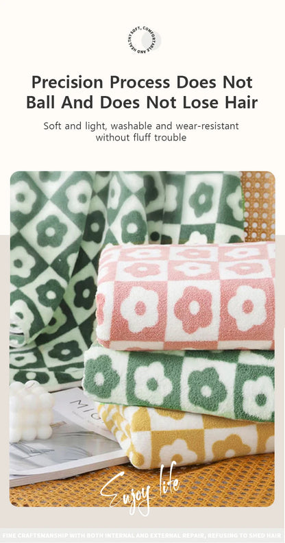 Quick-Drying Coral Fleece Flower Towels – Stylish & Practical for Daily Use