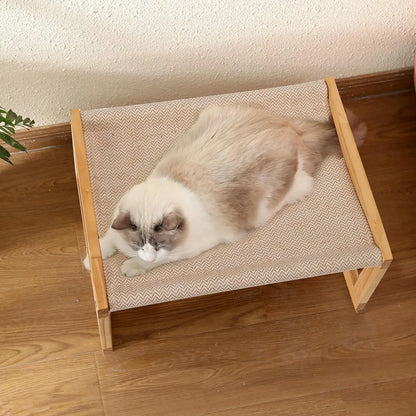 Breathable Dog/ Cat Bed Wooden- For Hot Summer Days!