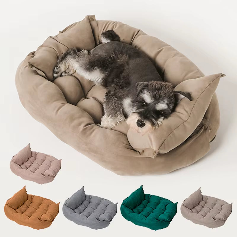 Wholesale Multi-Colors PP Cotton High Quality Custom Small Doggie Pet Beds Accessories Bedding Washable Luxury Puppy Pet Dog Bed