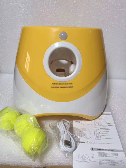  Tennis Ball Launcher Interactive Dog Training - Non- Stop Fetch Fun!