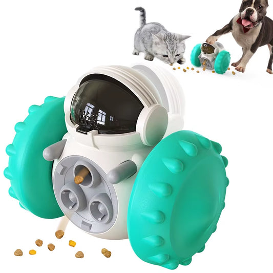 Pet Slow Feeder Treat Ball Toy New Interactive Dog Chew Toys Slow Leak Feeder Toy Cat Dog Wholesale Leaking Ball