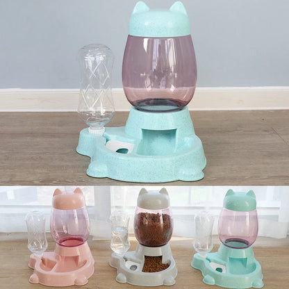 Delighful Cat Bowl Food/ Water Dispenser- Cat Design for Cat Lovers!